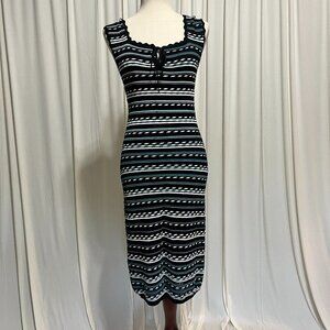 BCBGMaxazria Knit bodycon midi dress size L